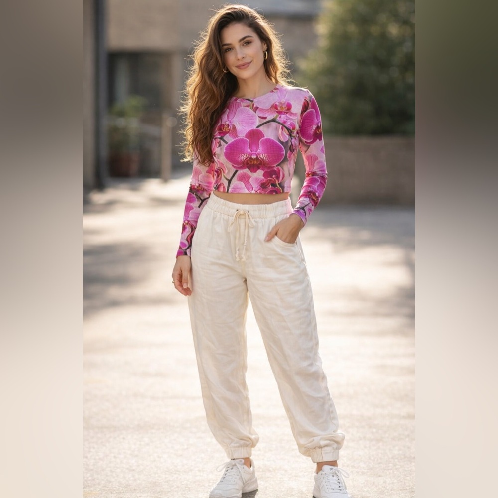 Ryegrass White Joggers